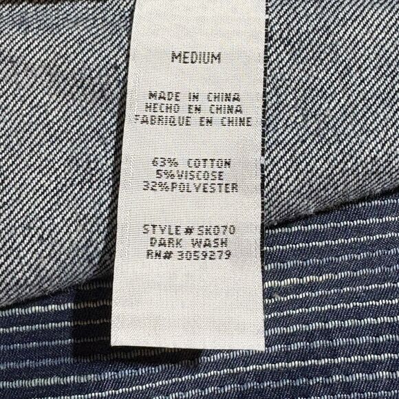 Altar'd State Denim Skirt Womens M Dark Wash Mini Y2K Modest Indie Boho - Picture 5 of 9